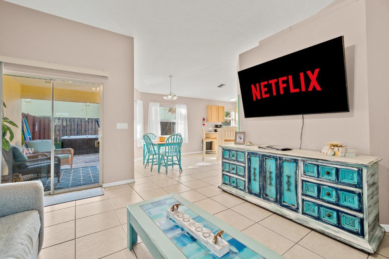 Sunset Serenity - 3Br Beach Townhome With Outdoor Patio - New Hot Tub, Steps To Ocean Fun! ملبورن بيتش المظهر الخارجي الصورة
